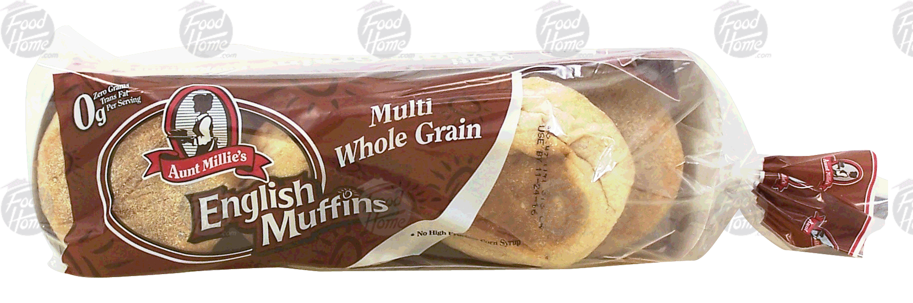 Aunt Millie's  multi whole grain english muffins, 6 fork split Full-Size Picture